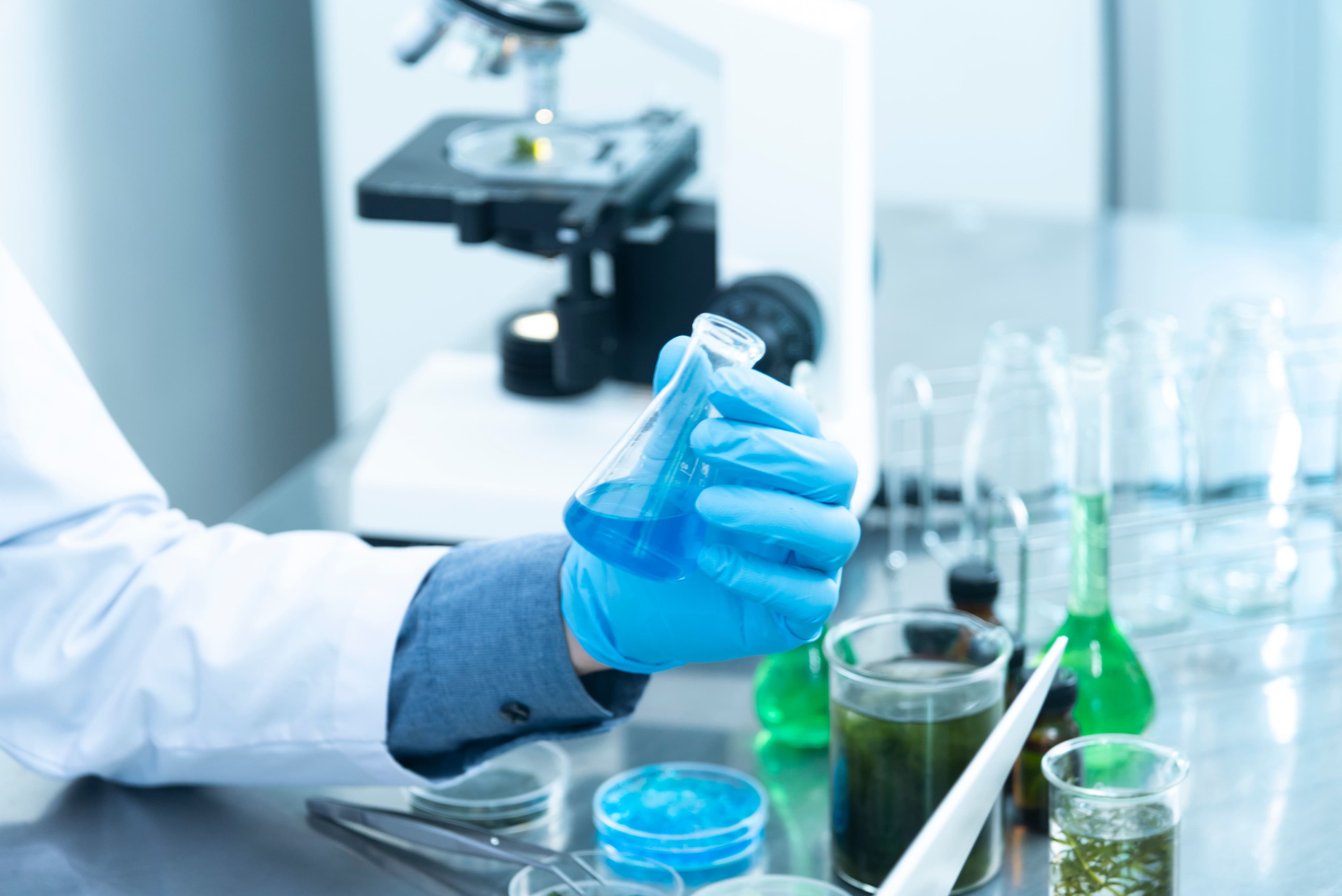Research scientist in a modern laboratory